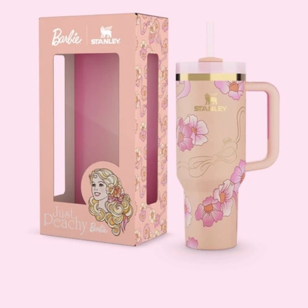 Barbie 80’s peaches and cream Stanley NEW